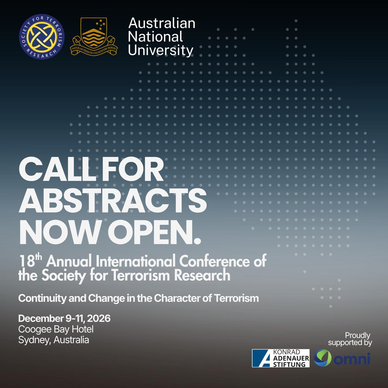 Call for Abstracts Now Open — 18th Annual International Conference of the Society for Terrorism Research